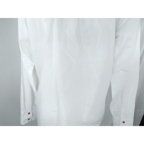 Country Charmers Ely western white embroidered red roses Snap Shirt women’s LRG - Picture 3 of 16